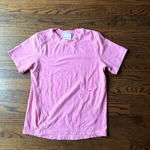 Hanna Andersson Spandex Blend Heather Pink Short Sleeve Girl's T Shirt 140 cm 10
